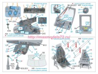 QD+48590   3D Декаль интерьера кабины MH-60L Blackhawk (ICM) (с 3D-печатными деталями) (attach3 89488)